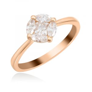 Brilliant Bloom Pink Ring S