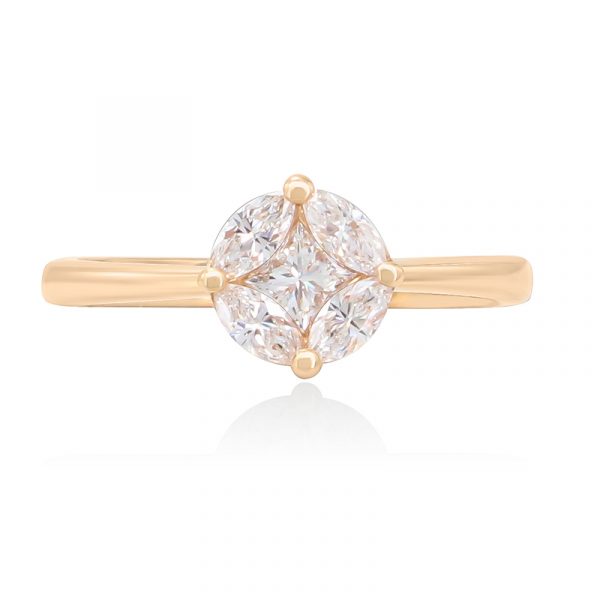 Brilliant Bloom Pink Ring S