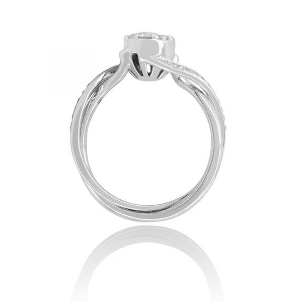 Moon Diamond Aura Ring