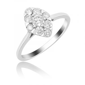 Pave Maquise Ring